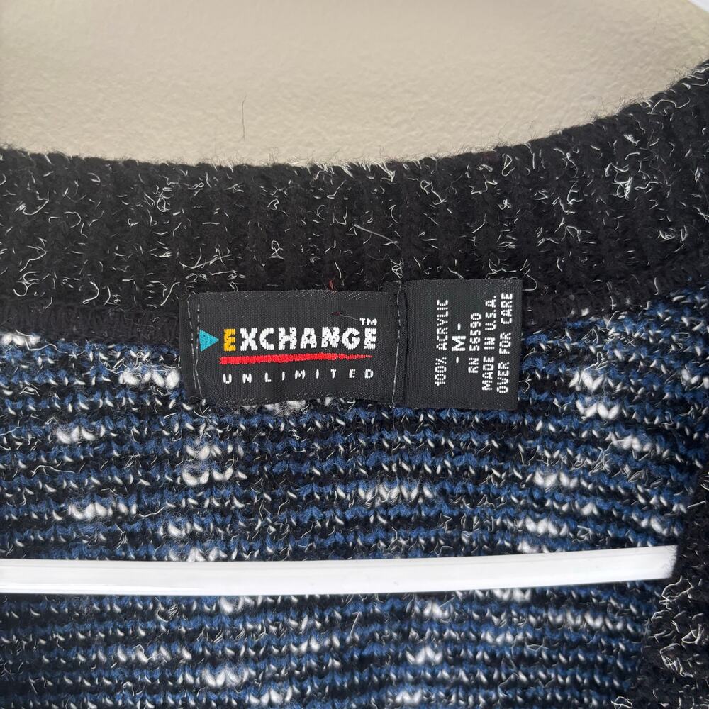Vintage Exchange Unlimited Cardigan Sweater Eclectic Grandpa Geometric Size M - Picture 3 of 7